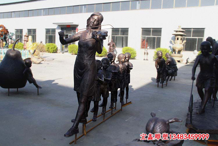 河北宜鑫銅雕,校園雕塑